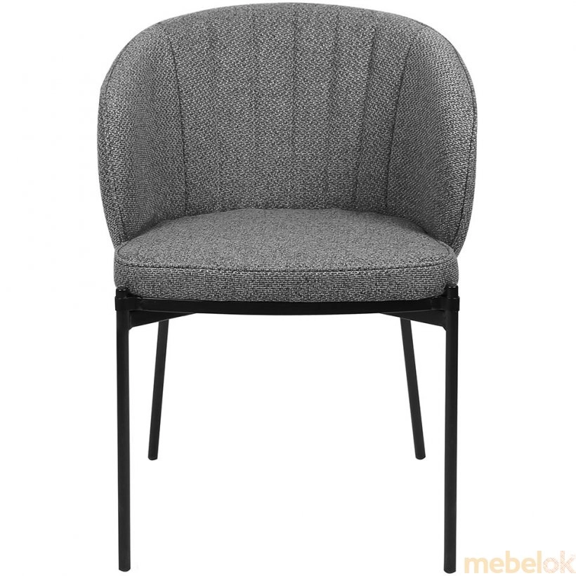стілець з виглядом в обстановці (Стілець Laguna сірий графіт)