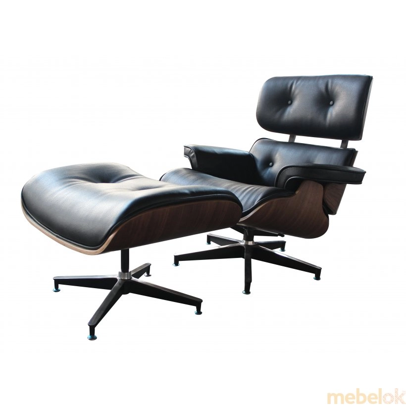 Кресло Eames Lounge Chair с оттоманкой