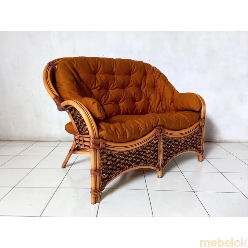 Комплект Копакабана Гиацинт (софа, 2 кресла, столик) ореховый с другого ракурса