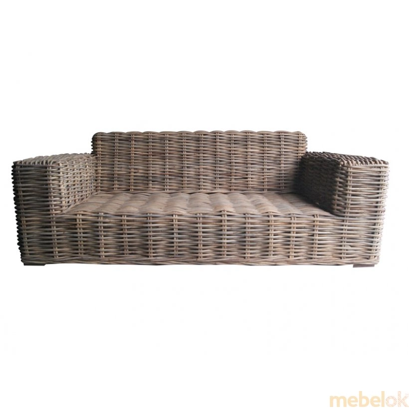 Комплект плетеной мебели Бабл (диван и 2 кресла) с другого ракурса