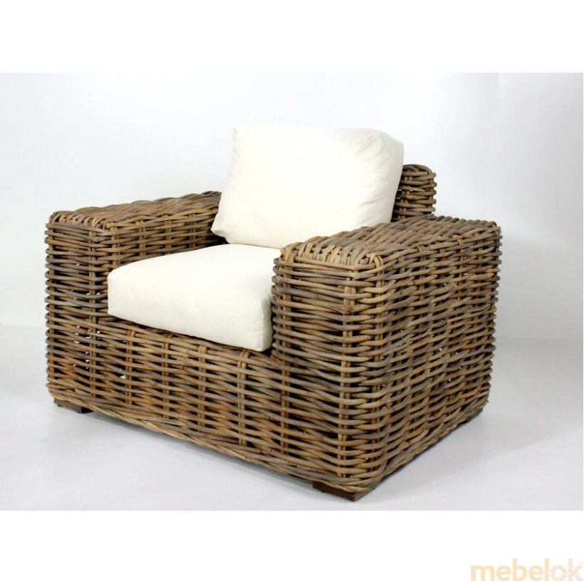 Комплект плетеной мебели Бабл (диван и 2 кресла) от фабрики Cruzo (Крузо)