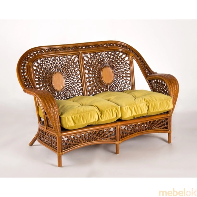 Комплект мебели Ацтека (софа + 2 кресла и столик) с другого ракурса