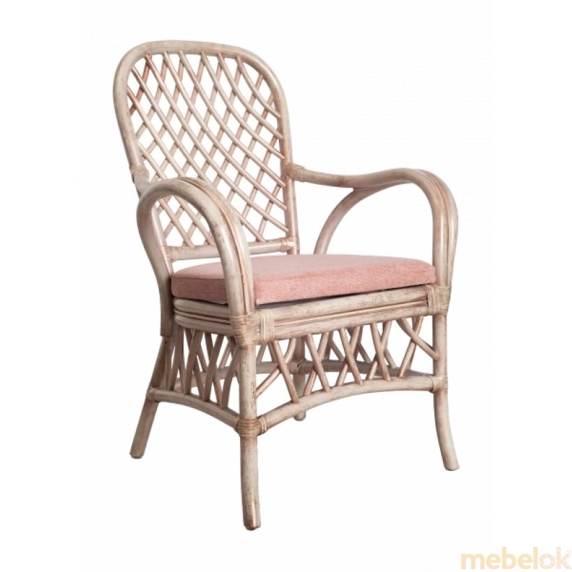 Комплект стол 2 стула и 2 кресла Феофания Классик античный белый