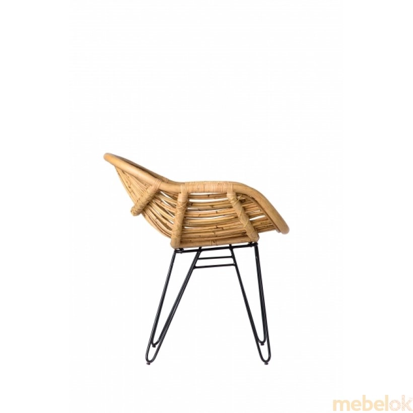 стілець з виглядом в обстановці (Крісло Нікі світло-коричневий)
