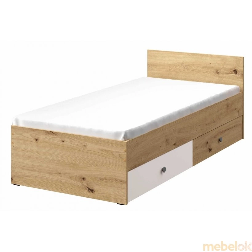 Кровать NERO 14 90x200 серый