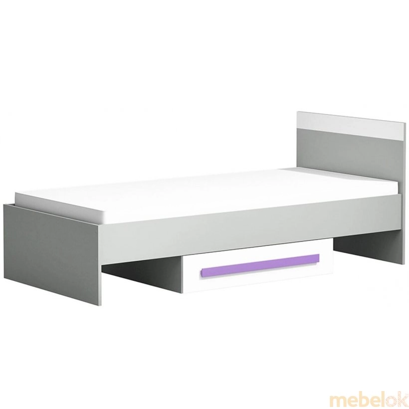 Кровать GIT 12 90x200 фиолетовый (322631)