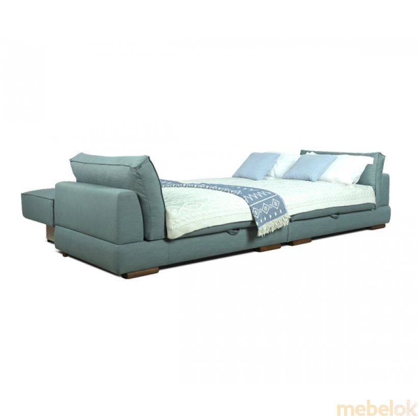 диван с видом в обстановке (Прямой диван Софти 2,0)