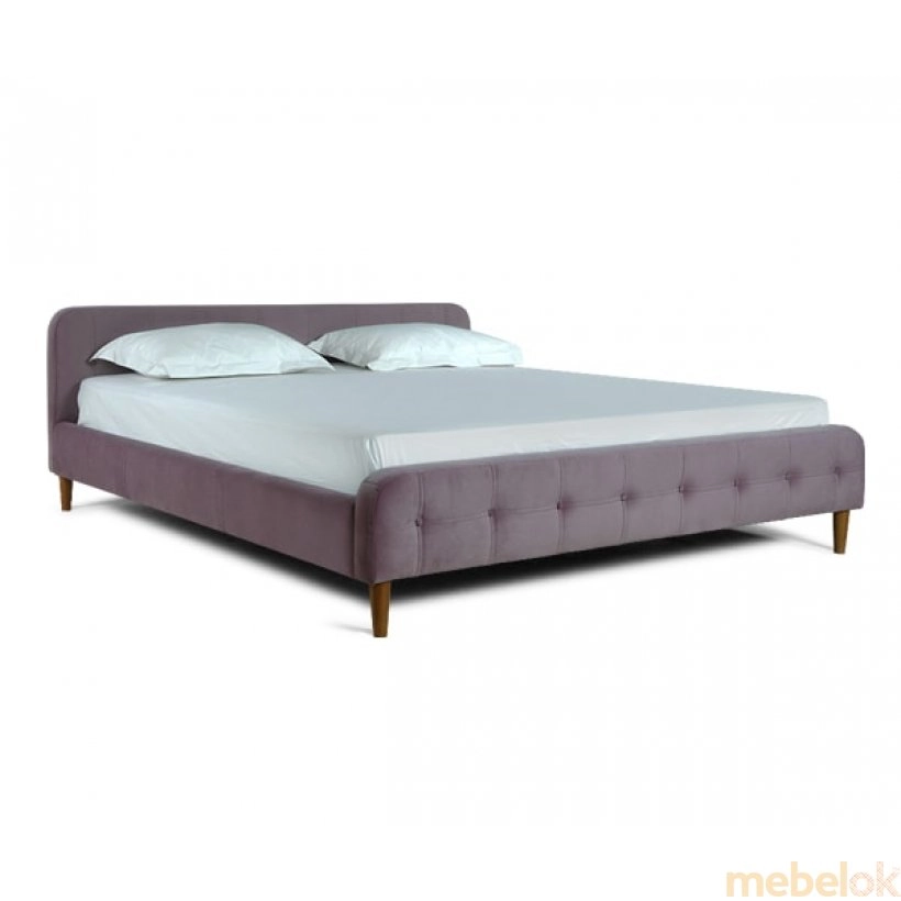 Ліжко Джессіка 140x200 на високих ніжках з низькою спинкою від фабрики Dommino (Домміно)