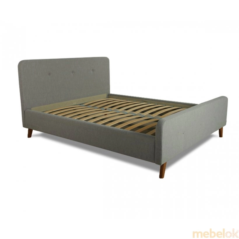 ліжко з виглядом в обстановці (Ліжко Аляска 200x200 на високих ніжках)