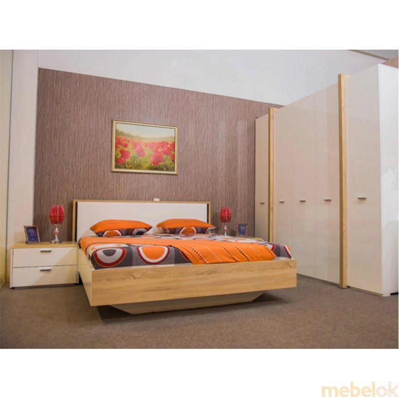 Кровать двуспальная Альба 160х200 от фабрики Embawood (Эмбавуд)