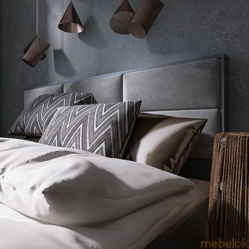 Кровать КЛ 1600 Лайт 160х200 с ламельным каркасом, Графит от фабрики Эверест (Everest) мебельная фабрика