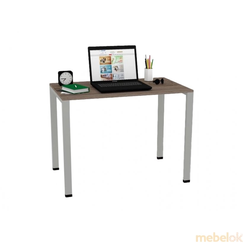 Стол офисный серый МП-16 160x60 см