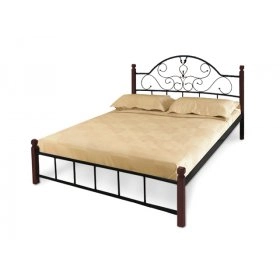 Кровать Анжелика с деревянными ножками 160х200