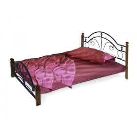 Ліжко Діана з дерев'яними ніжками 80х190