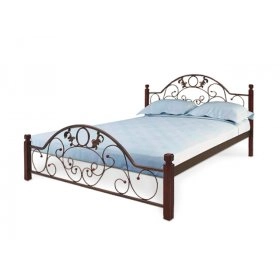 Ліжко Франческа з дерев'яними ніжками