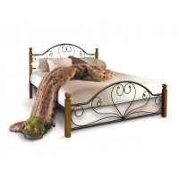 Ліжко Джоконда з дерев'яними ніжками 140х190