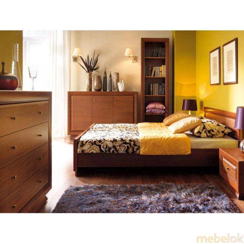 ліжко з виглядом в обстановці (Кровать LOZ 160 Ларго классик)