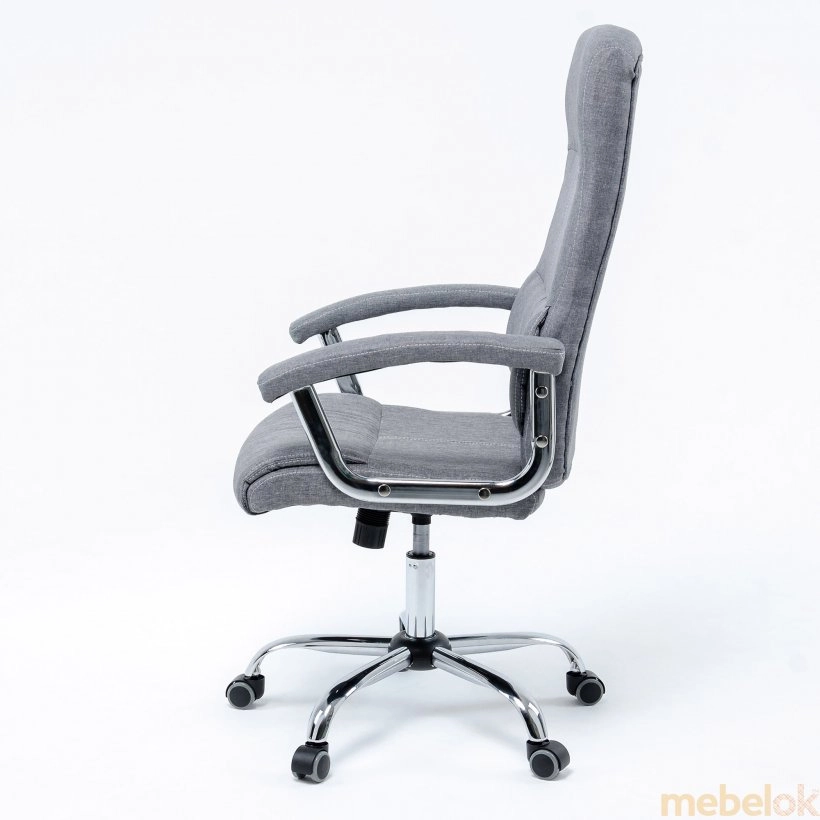 стілець з виглядом в обстановці (Комп`ютерне офісне крісло Alaska dark grey)