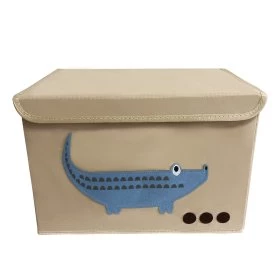 Короб для хранения складной Крокодил синий 48x30x30
