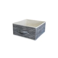 Короб для хранения складной серый 30х30х15