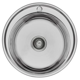 Кухонна мийка нержавіюча сталь із сифоном (LE-5014 CH)
