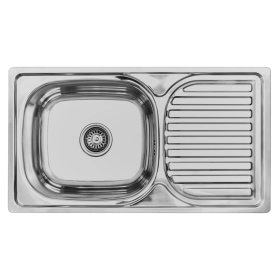 Кухонна мийка нержавіюча сталь із сифоном (LE-5004 CH)