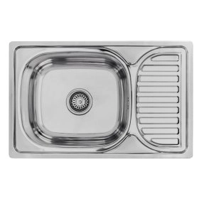 Кухонна мийка нержавіюча сталь із сифоном (LE-5011 CH)