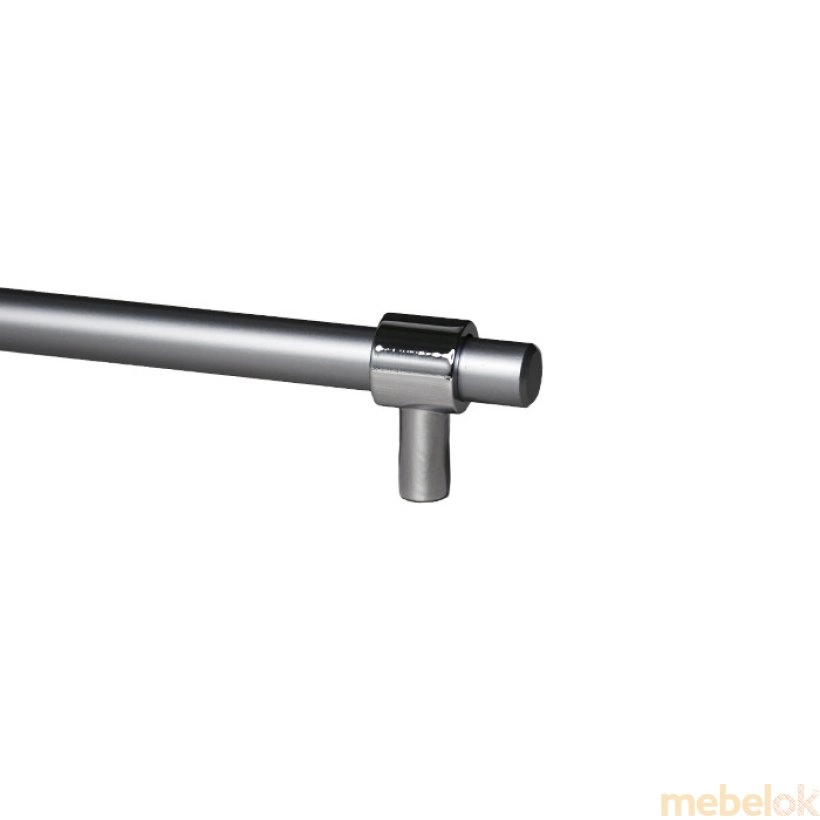 Мебельная ручка-рейлинг 128 мм хром-матовый хром (S-3411-128 CH-MC) от фабрики Kerron (Керрон)