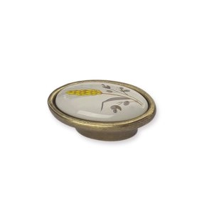 Мебельная ручка-кнопка состаренная бронза (KF-101 OAB)
