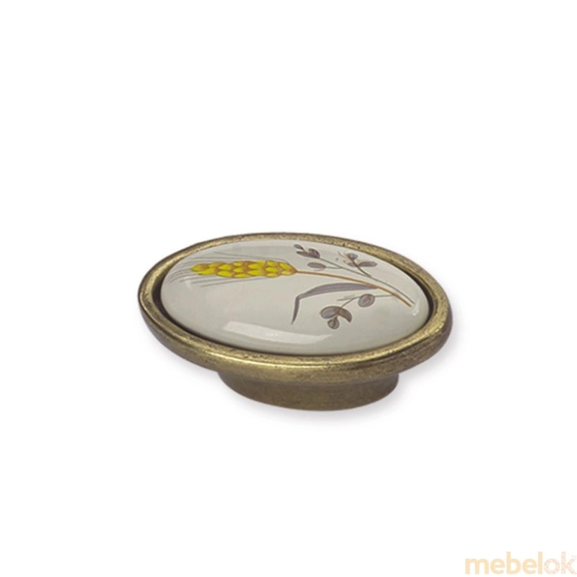 Мебельная ручка-кнопка состаренная бронза (KF-101 OAB)