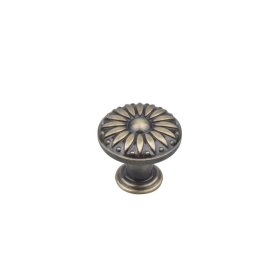 Меблева ручка-кнопка зістарена бронза (RK-021 OAB)