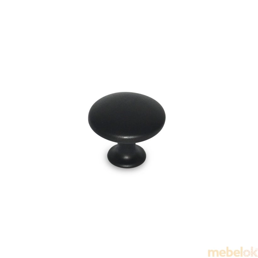 Мебельная ручка-кнопка матовый чорный (RK-002 MBN)