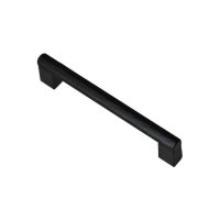 Мебельная ручка-рейлинг 128 мм матовый черный (S-3330-128 MBN)