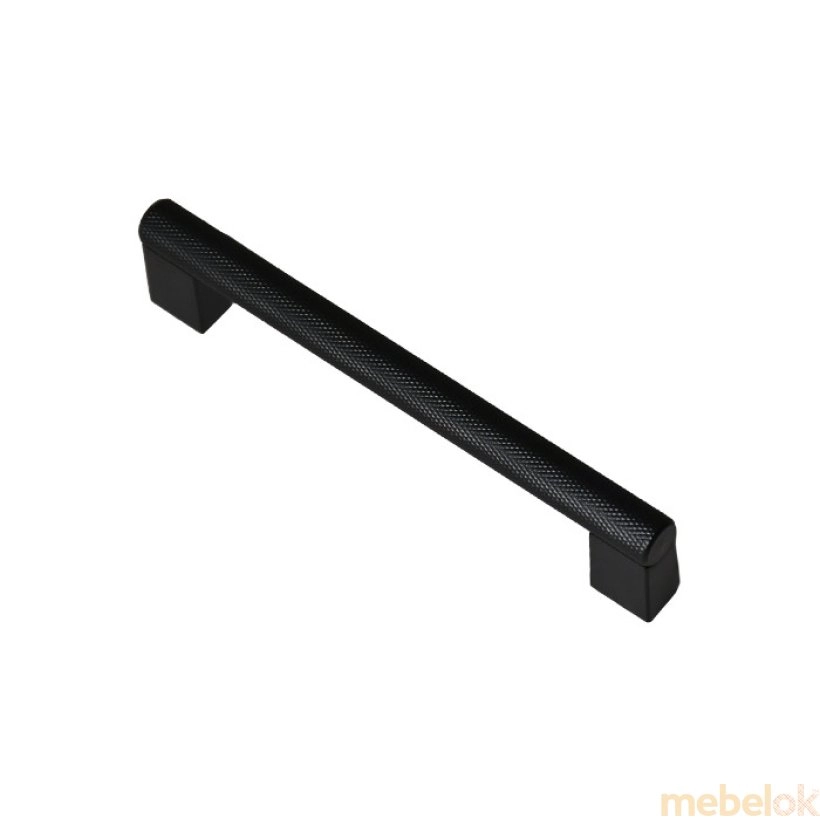 Мебельная ручка-рейлинг 128 мм матовый черный (S-3330-128 MBN)