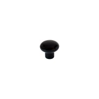 Меблева ручка-кнопка чорна порцеляна (KF-104 BL)