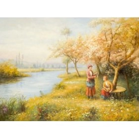 Картина Цветущий сад - картина маслом 60x80