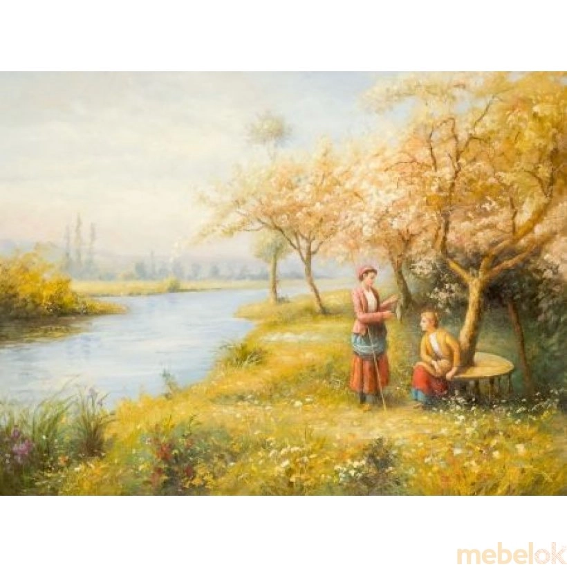 Картина Квітучий сад - картина олією 60x80
