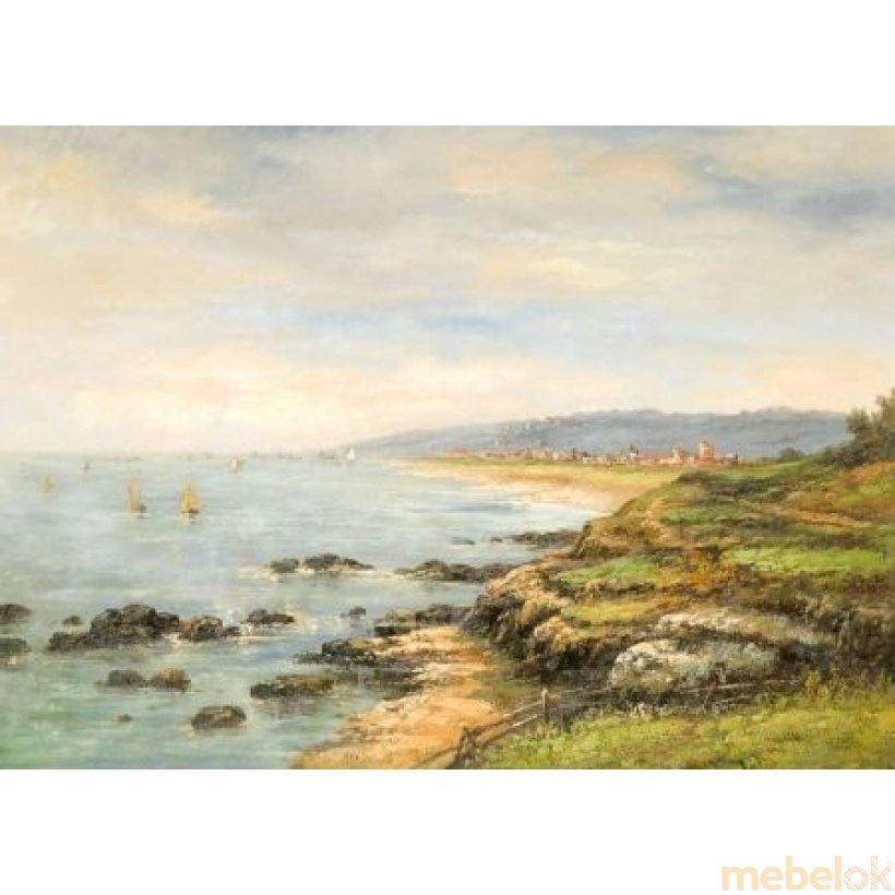 Картина Панно маслом - Морской пейзаж 65x90
