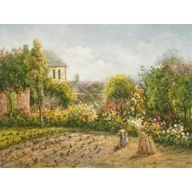 Картина Живописное изображение - На даче весной 60x80