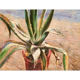 Картина Цветок в горшке - живописное произведение 60x80