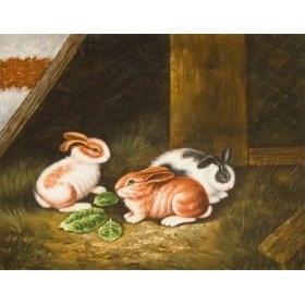 Картина Кролики - картина реалізму 50x60