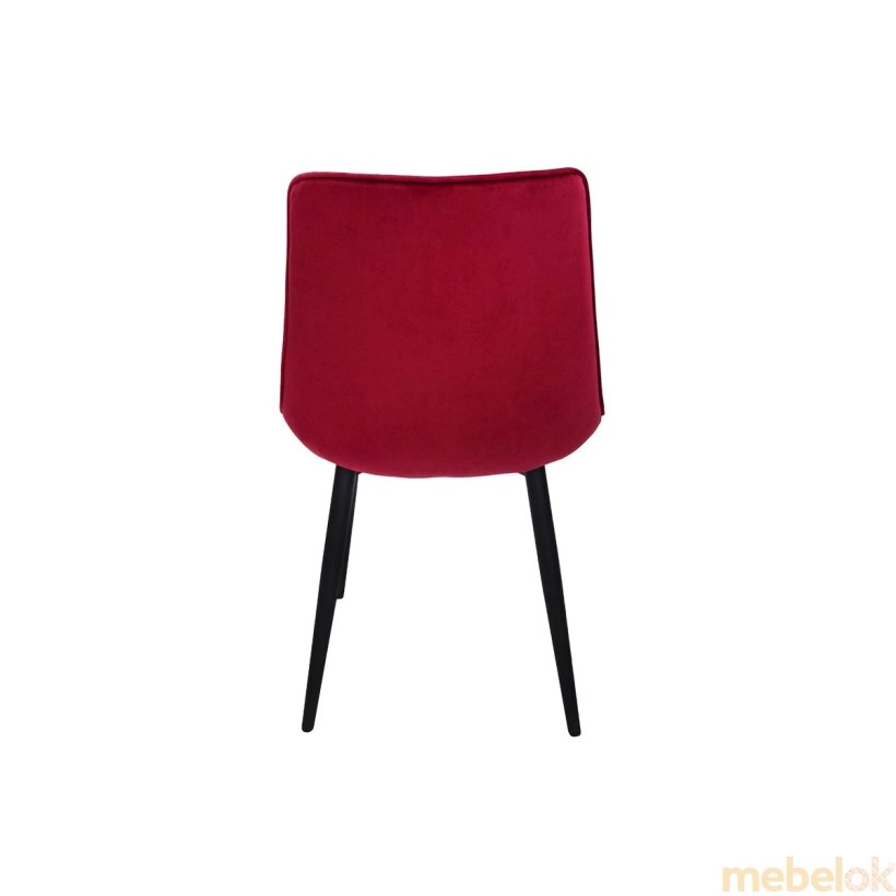 стілець з виглядом в обстановці (Стілець CHARLIE чорний - бордо)