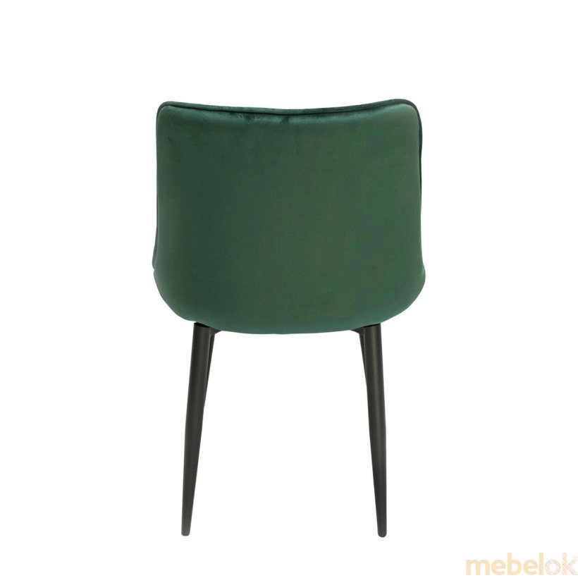 стул с видом в обстановке (Стул Alvis Темно-зеленый)