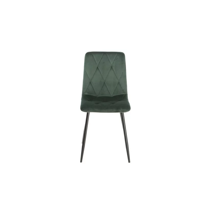 стілець з виглядом в обстановці (Стілець COREY чорний каркас/зелений)