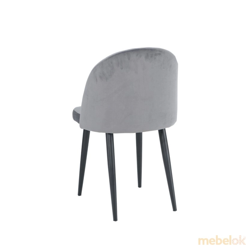 стілець з виглядом в обстановці (Стілець LULU чорний каркас/сірий)