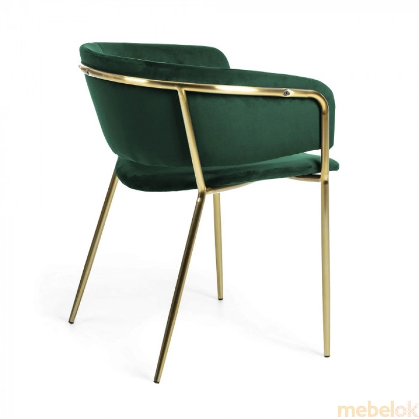 стул с видом в обстановке (Стул KONNIE Зелёный)