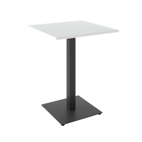 Стол Tetra light 60x60 черный металл - белое ДСП