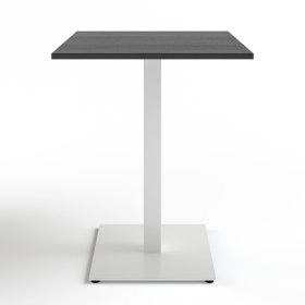 Стол Tetra light 60x60 белый металл - черное ДСП
