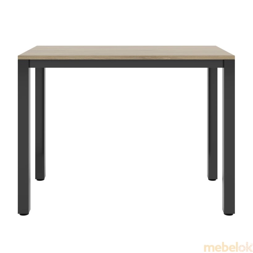 стол с видом в обстановке (Стол  №12 черный металл - дуб)