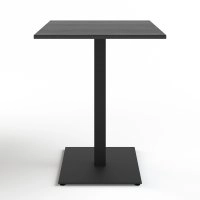 Стол Tetra light 60x60 черный металл - черное ДСП